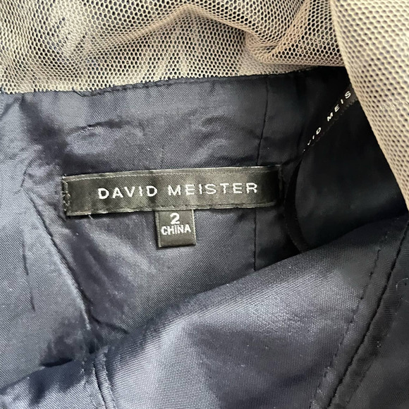 DAVID MEISTER FLORAL JACQUARD FULL LENGTH GOWN Women Size 2 - Picture 16 of 16